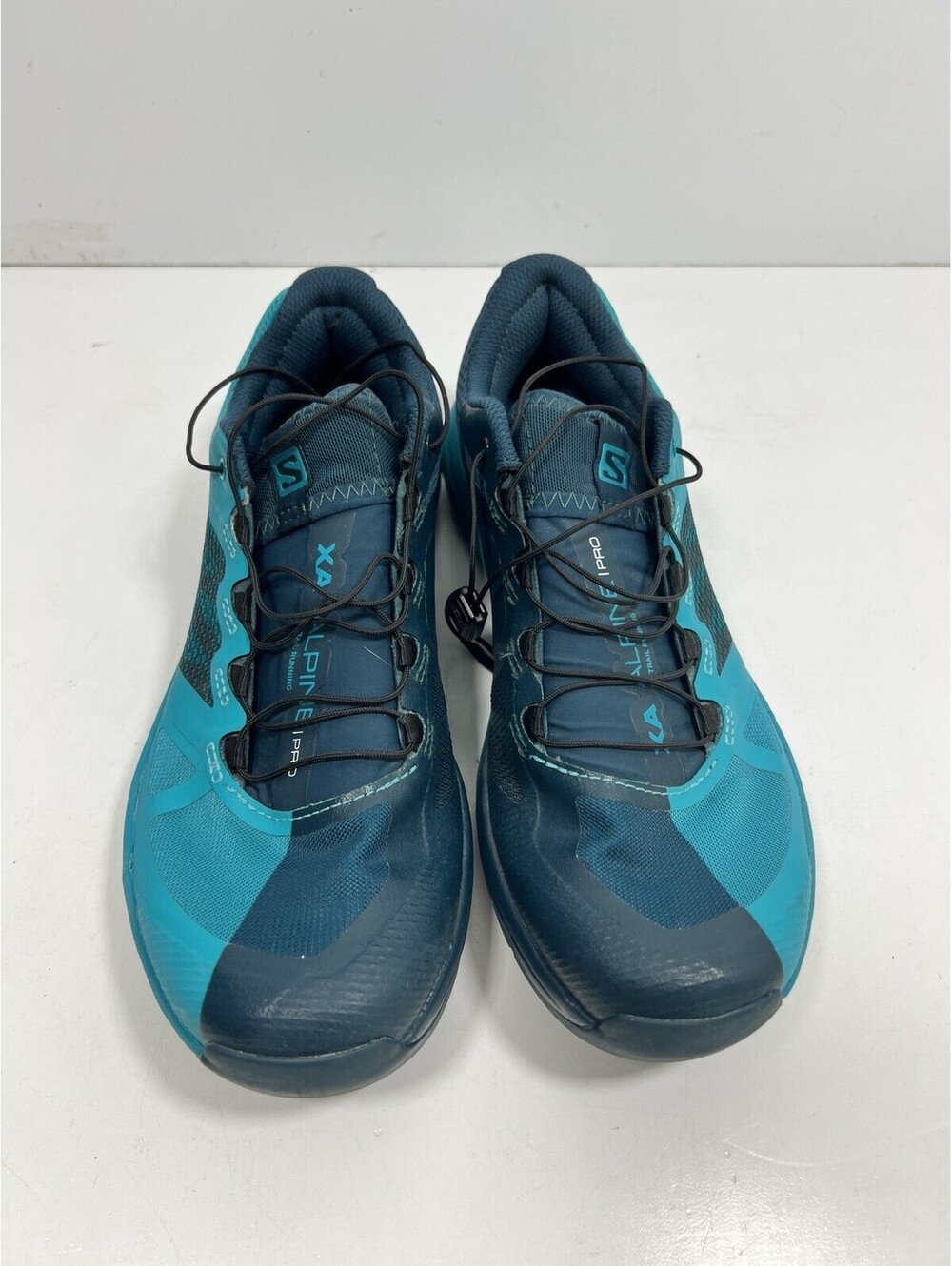 Salomon XA Alpine Pro Low Trail Running Shoes Women Sz 7 Teal Blue